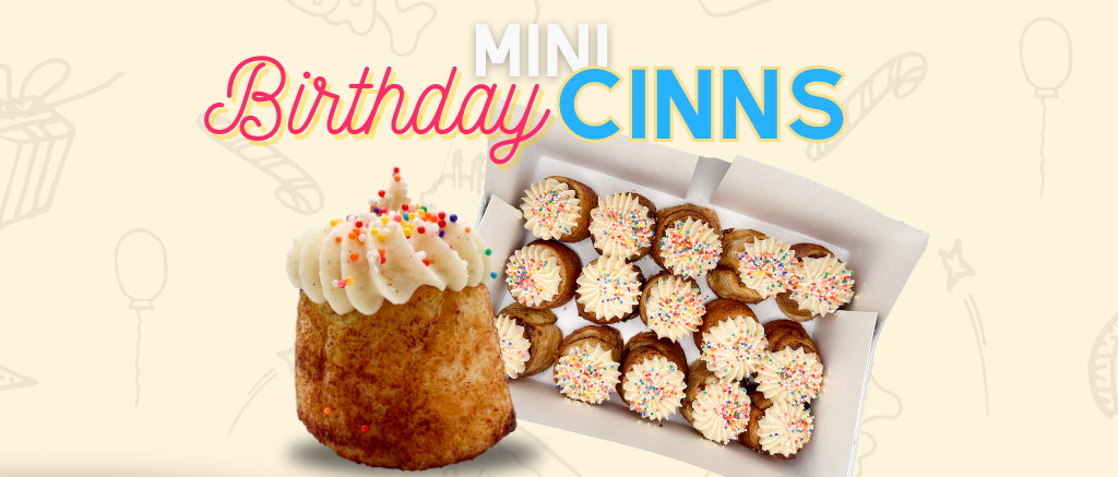 Introducing Birthday Mini Cinns: The Sweetest Way to Celebrate! 🎉